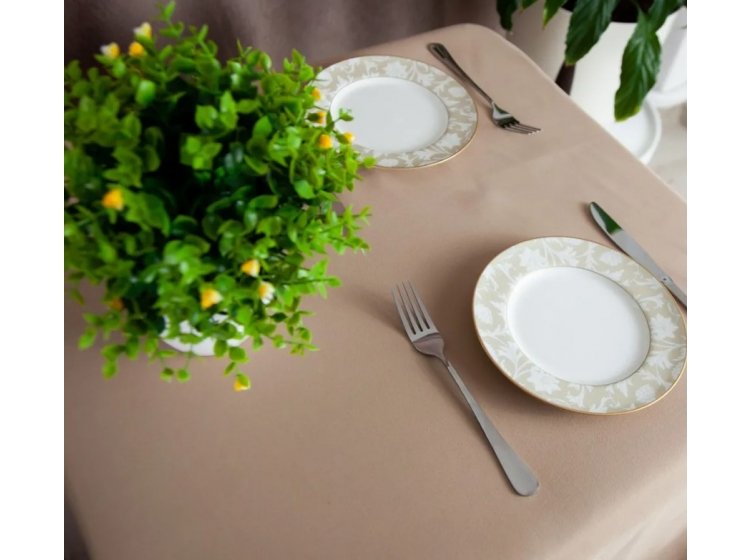 Скатерть ТЕП. Aquastop водоотталкивающая Sand