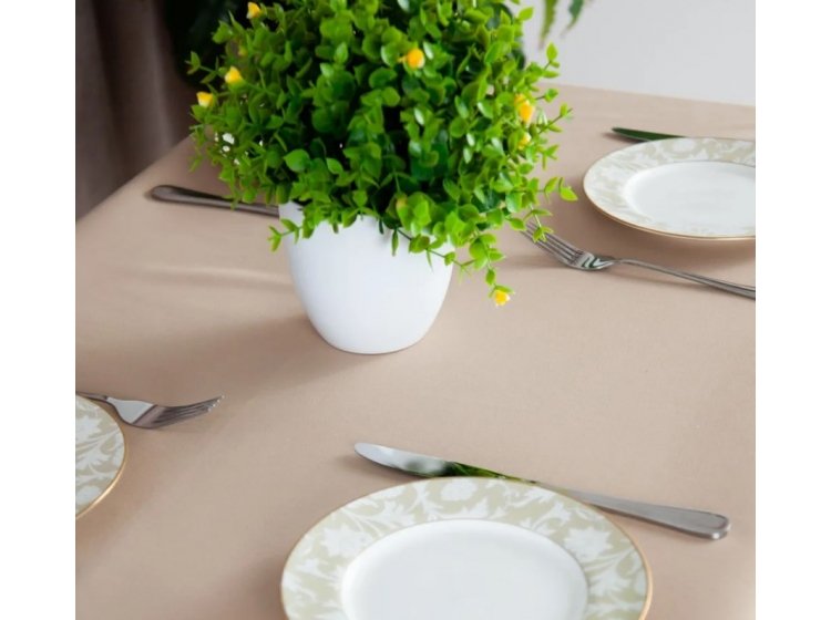 Скатерть ТЕП. Aquastop водоотталкивающая Sand