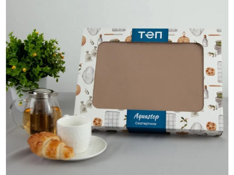 Скатерть ТЕП. Aquastop водоотталкивающая Sand. Упаковка