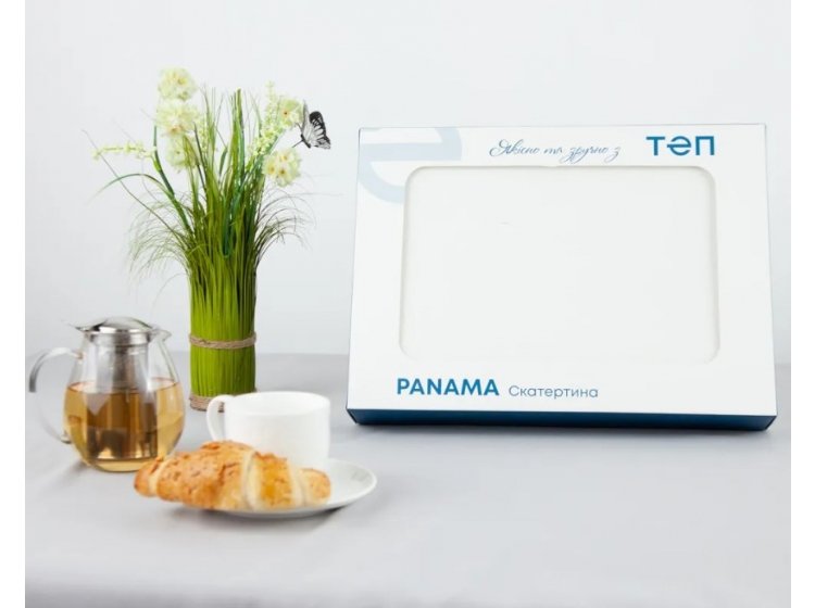 Скатерть ТЕП. Panama водоотталкивающая White. Упаковка