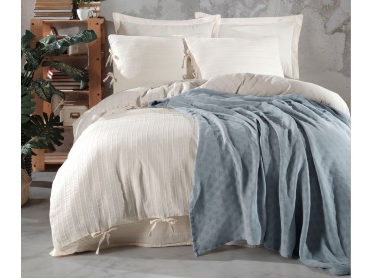 Постельное белье Saheser. Хлопок Dante mint с легким пике