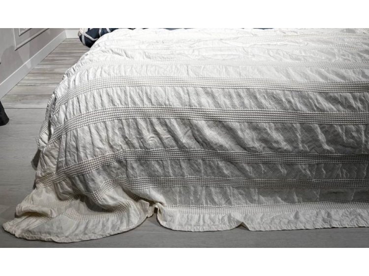 Жаккардовый плед-пике Saheser. Сotton Apollo krem