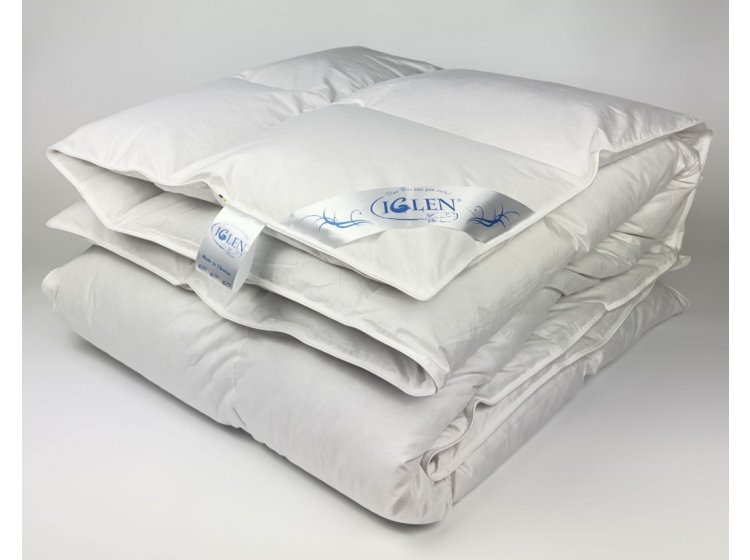 Одеяло зимнее Iglen. Roster пуховое, с белым пухом