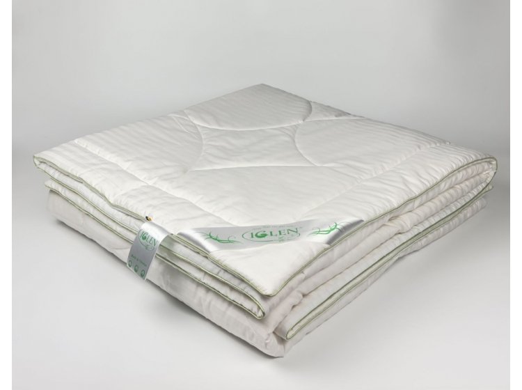 Одеяло демисезонное Iglen. Хлопковое в сатине