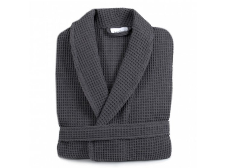 Халат вафельный Унисекс Lotus Home. Waffle antrasit