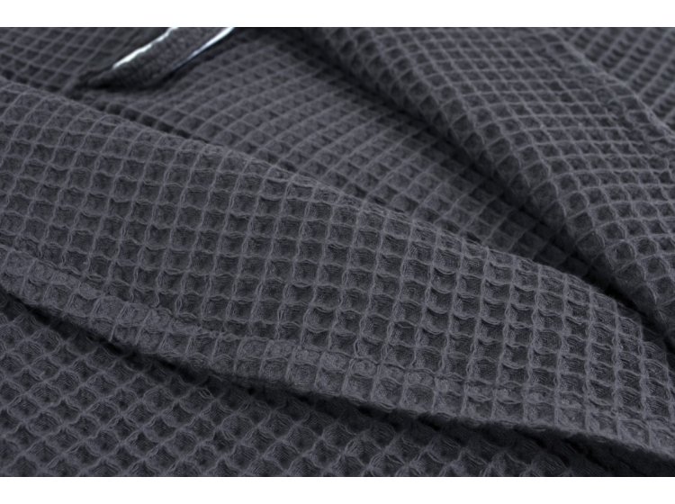 Халат вафельный Унисекс Lotus Home. Waffle antrasit