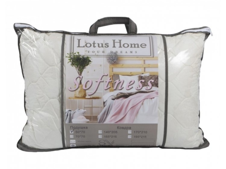 Подушка антиаллергенная Lotus. Softness Ruddy. Упаковка