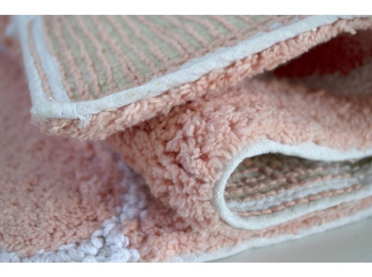 Набор ковриков Irya. Bali narcicegi персикового цвета