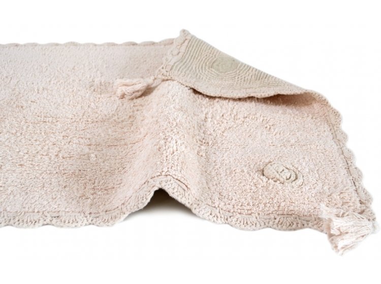 Набор ковриков Irya. Calla pudra с кисточками и цветами