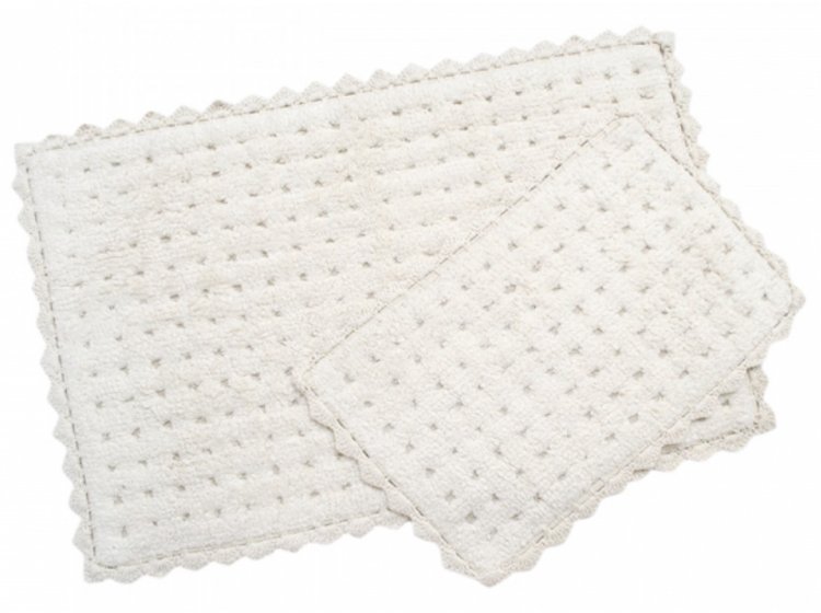 Набор ковриков Irya. Garnet krem кремового цвета