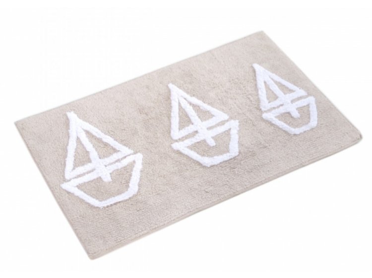 Коврик для ванной Irya. Lodka natural пудрового цвета