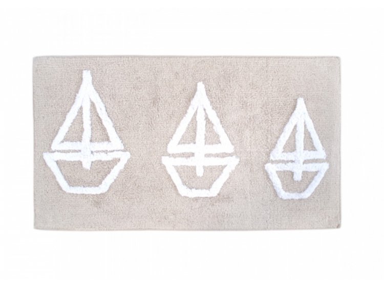 Коврик для ванной Irya. Lodka natural пудрового цвета