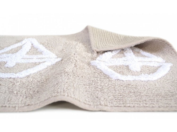 Коврик для ванной Irya. Lodka natural пудрового цвета