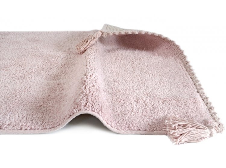 Коврик Irya. Benny gul kurusu розового цвета с кисточками