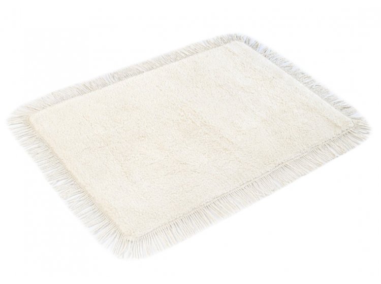 Коврик Irya. Loris ekru молочного цвета