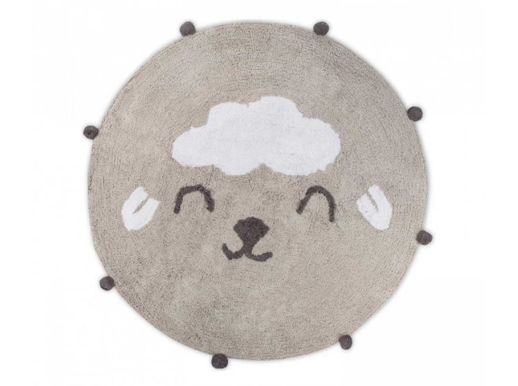 Коврик в детскую комнату Irya. Wooly a.gri светло-серого цвета