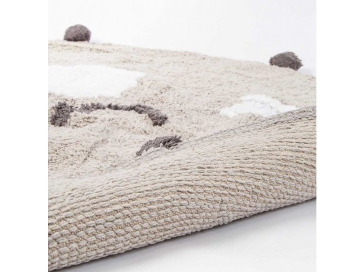 Коврик в детскую комнату Irya. Wooly a.gri светло-серого цвета