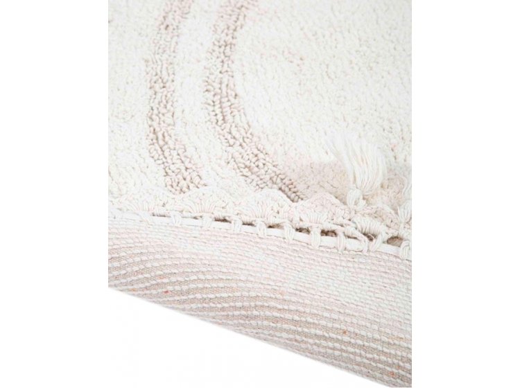 Коврик Irya. Olivid bej бежевого цвета с кисточками