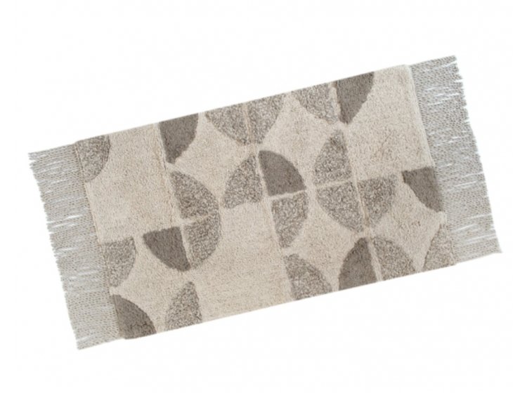 Коврик Irya. Brook bej бежевого цвета с бахромой