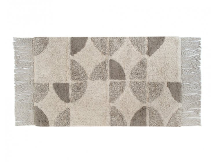 Коврик Irya. Brook bej бежевого цвета с бахромой