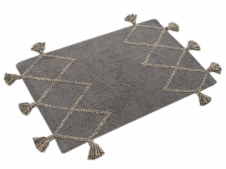 Коврик Irya. Agnes gri с кисточками