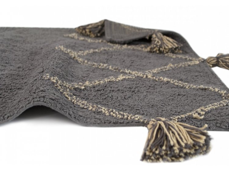 Коврик Irya. Agnes gri с кисточками