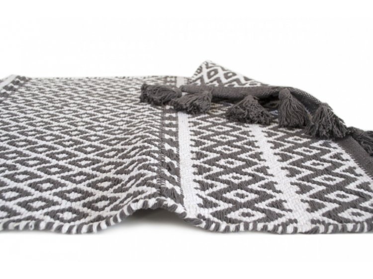 Коврик Irya. King siyah с кисточками