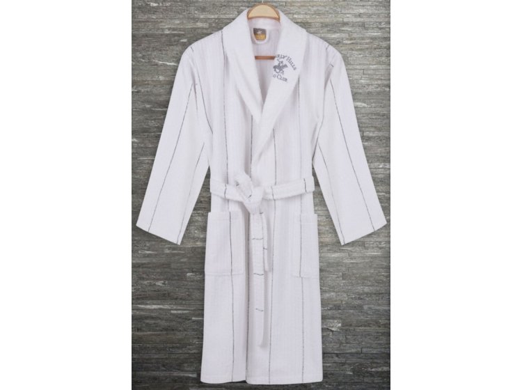 Халат махровый Beverli Hills Polo Club. Grey