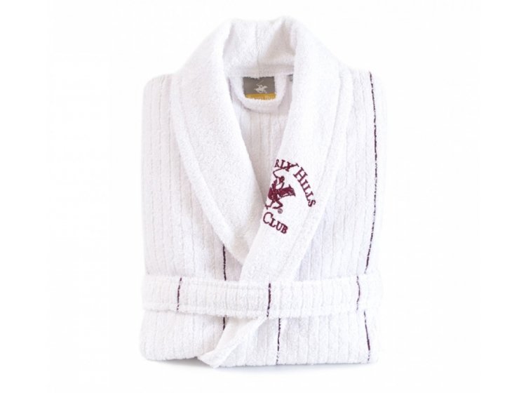 Халат махровый Beverli Hills Polo Club. Maroon