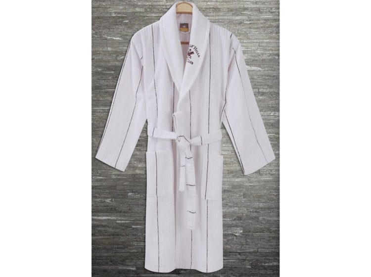 Халат махровый Beverli Hills Polo Club. Maroon