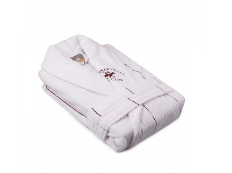 Халат махровый Beverli Hills Polo Club. Maroon