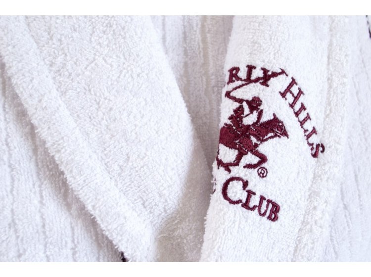 Халат махровый Beverli Hills Polo Club. Maroon