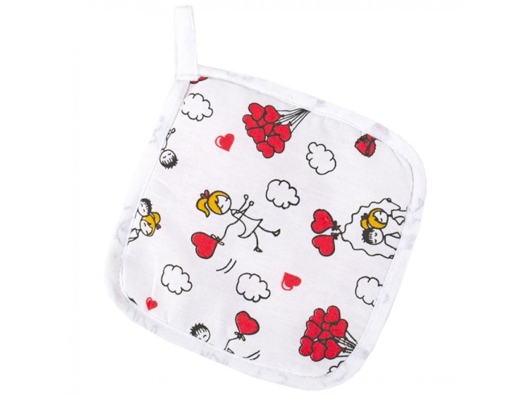 Кухонный набор Lotus. Daily Love is рукавица + прихватка + полотенце