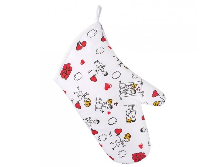 Кухонный набор Lotus. Daily Love is рукавица + прихватка + полотенце