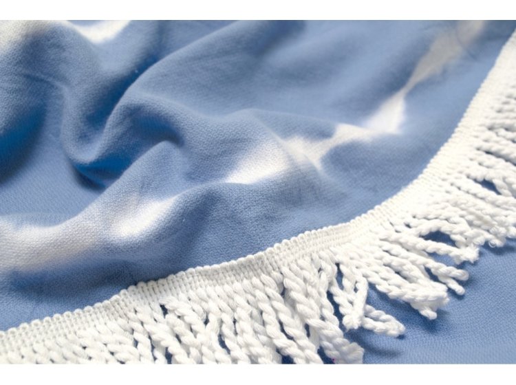 Пляжное полотенце Barine. Pestemal Swirl Roundie Blue