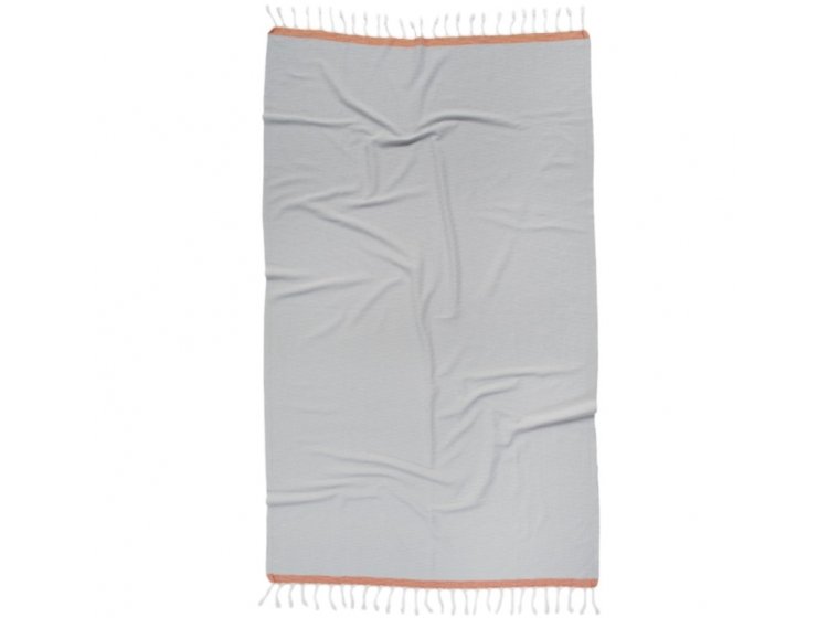 Пляжное полотенце Barine. Pestemal Basak Light Grey-Orange