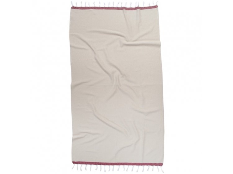 Пляжное полотенце Barine. Pestemal Basak Beige-Marsala