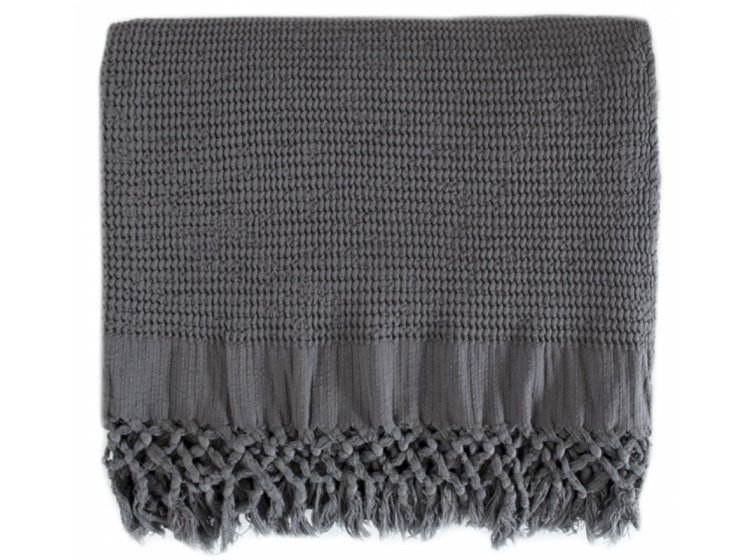 Плед Lotus Home. Rius Antrasit цвета антрацит