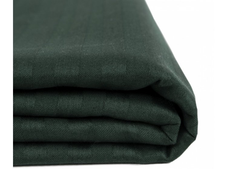 Простынь Iris Home. Отель Сатин страйп цвета изумруд