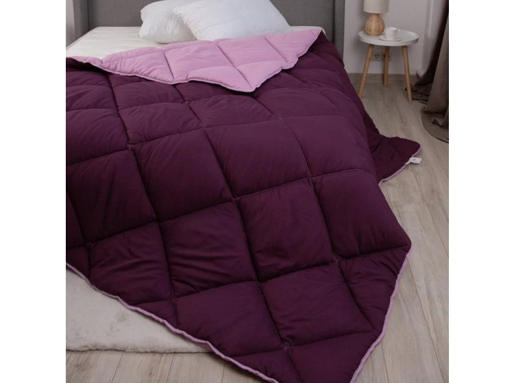 Зимнее одеяло ТЕП. Alaska комбинированное бордового цвета 450
