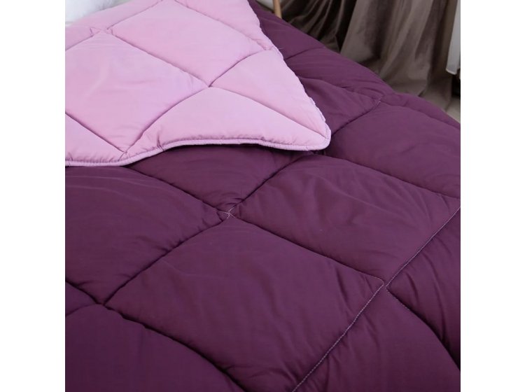 Зимнее одеяло ТЕП. Alaska комбинированное бордового цвета 450