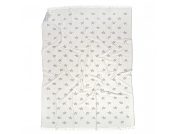 Плед-накидка Barine. Wool Star Throw Grey Шерсть + Хлопок