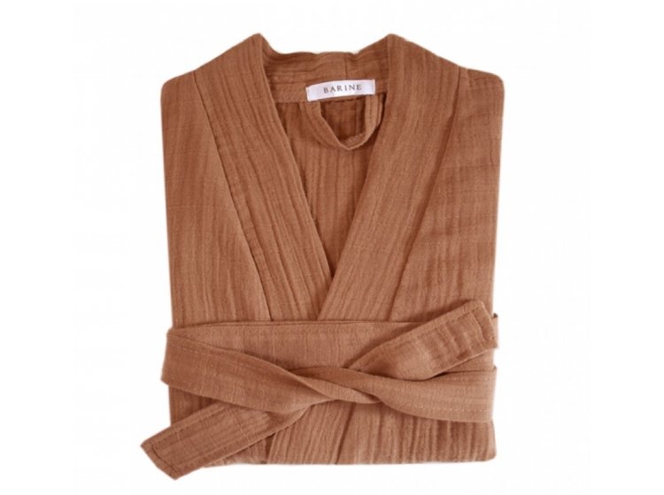 Халат женский Barine. Muslin Siena терракотового цвета