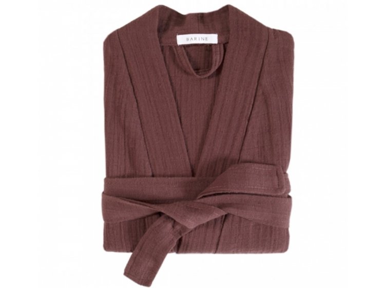 Халат женский Barine. Muslin Wine бордового цвета