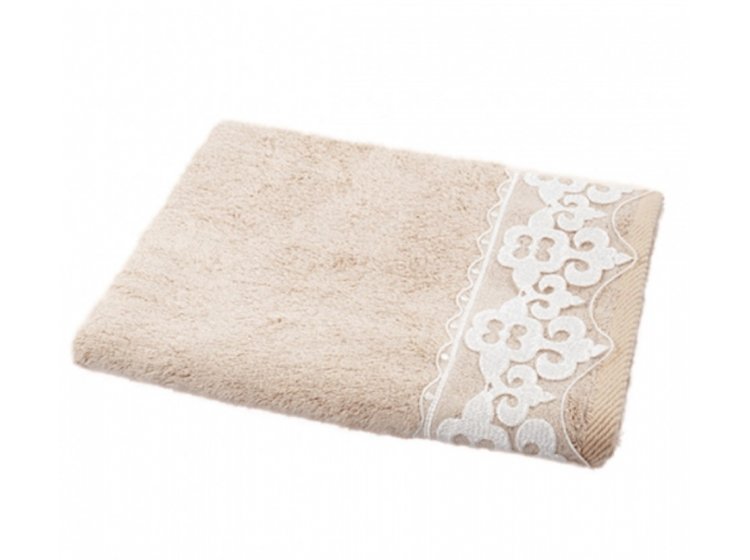 Полотенце бамбуковое Maxstyle. Damask кофейного цвета