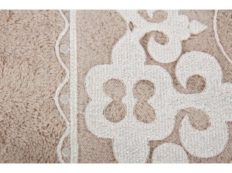 Полотенце бамбуковое Maxstyle. Damask кофейного цвета