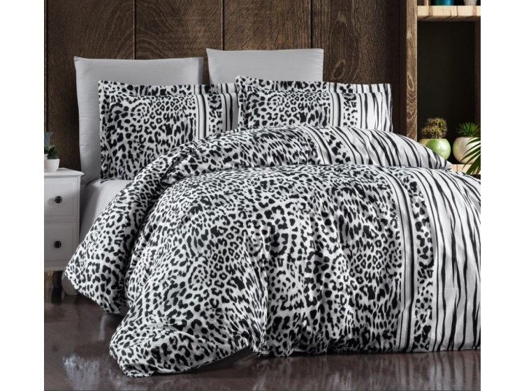 Постельное белье First Choice. Сатин Leopard Black