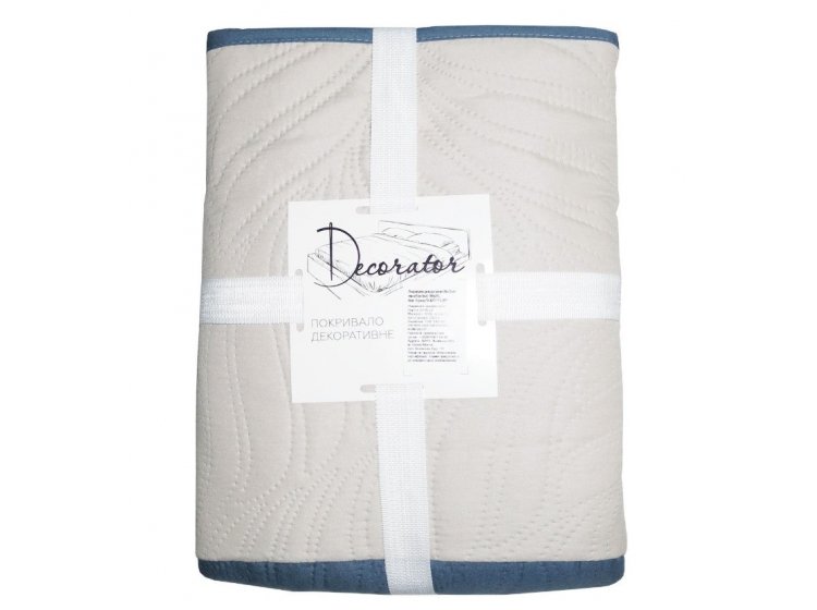 Покрывало Decorator. Листья бежевый/бирюза 18-4217/13-0607