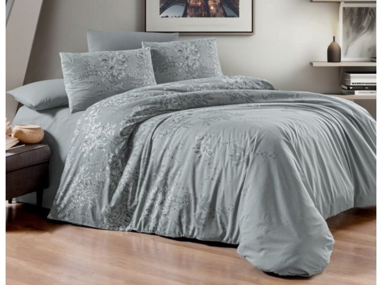 Постельное белье First Choice. Ранфорс Rumisa Grey