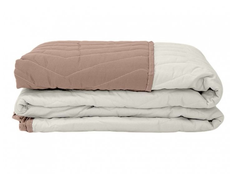 Покрывало стеганое ArCloud. ZigZag Rainy Day+Taupe Grey